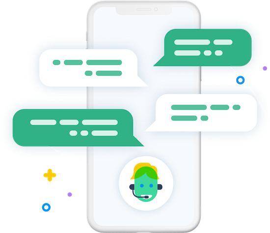 Clustaar Chatbot Phone Graphic